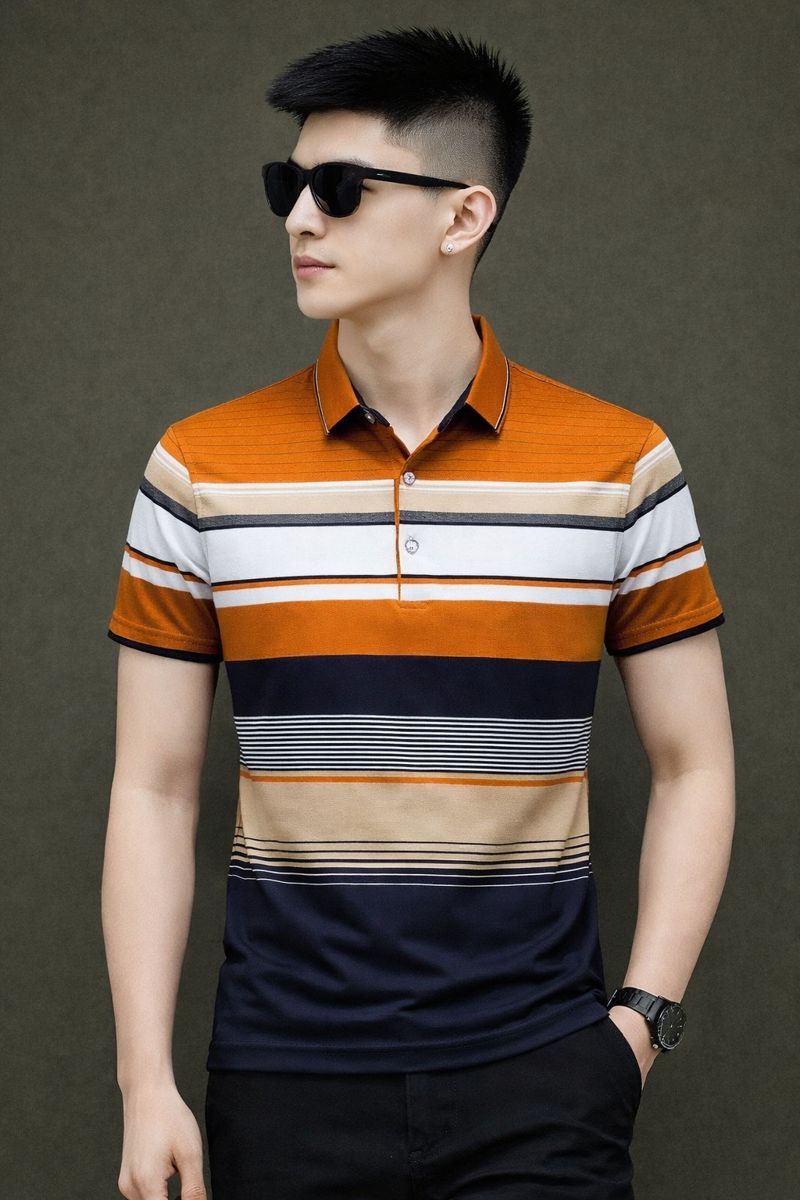 New Synthetic polyester Polo Shirt For Men